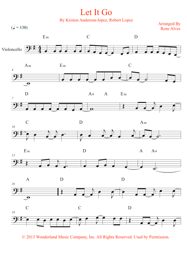 Let It Go (arr. Rene Alves)