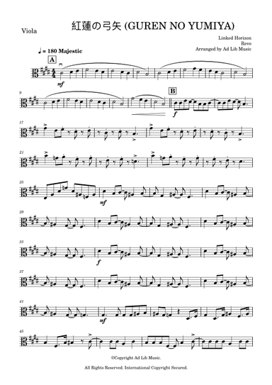 Gekijouban Shingeki No Kyojin Zenpen: Guren No Yumiya (arr. Ad Lib Music)