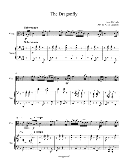 The Dragonfly (arr. Nick Lacanski)