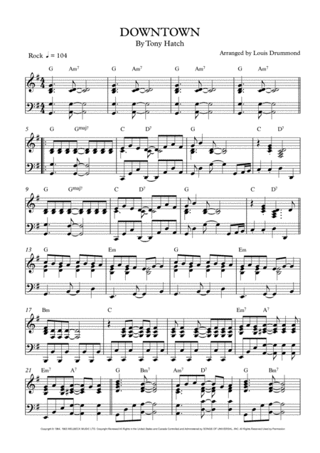 Downtown (arr. Louis Drummond)