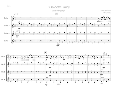 Subwoofer Lullaby (arr. Phil Swasey)