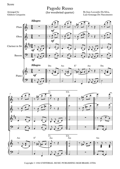 Pagode Russo (arr. Gildson Cerqueira)