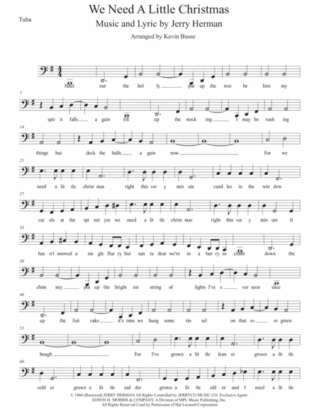 We Need A Little Christmas (arr. Kevin Busse)