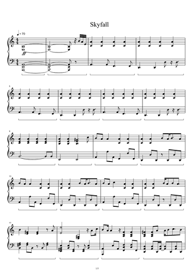 Skyfall (arr. Adele Adkins)