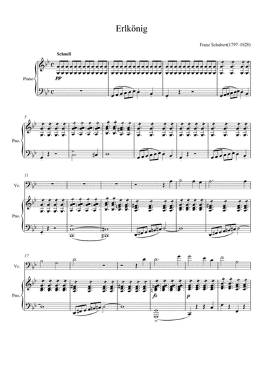 Franz Schubert - Erlkönig (Violoncello Solo) (arr. André Laitano)