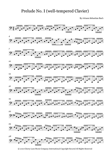 Prelude No. I (well-tempered Clavier) (arr. Fernanda Moura)