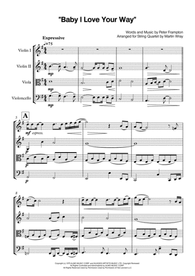 Baby, I Love Your Way (arr. Martin Wray)