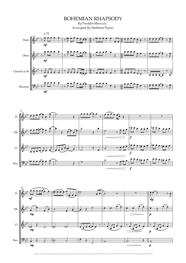 Bohemian Rhapsody (arr. Matthew pyeon)