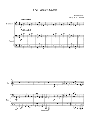 The Forest's Secret (arr. Nick Lacanski)