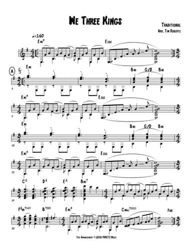 We Three Kings - Guitar Solo (Version 2) (arr. Tim Roberts)