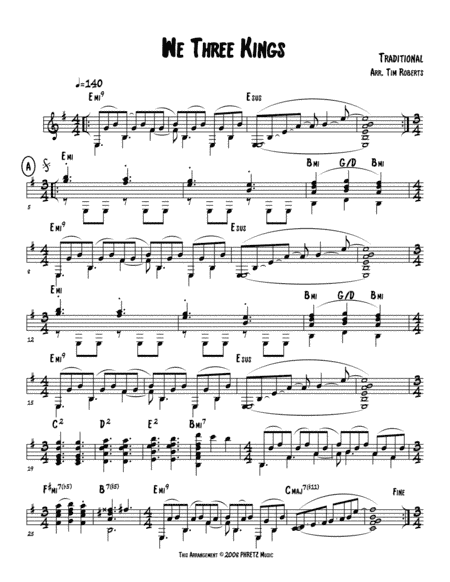 We Three Kings - Guitar Solo (Version 2) (arr. Tim Roberts)