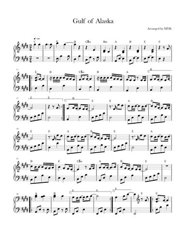 Gulf of Alaska (arr. MYK)
