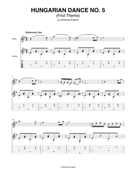 Hungarian Dance No. 5 (First Theme) (arr. Mark Phillips)