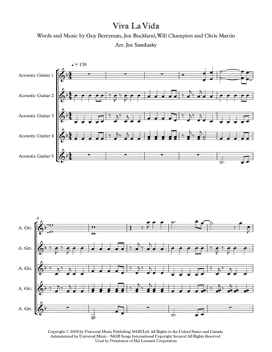 Viva La Vida (arr. Joe Sandusky)
