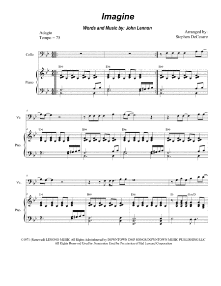 Imagine (arr. Stephen DeCesare)