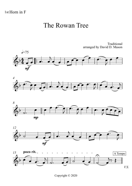 The Rowan Tree (arr. David D. Mason)