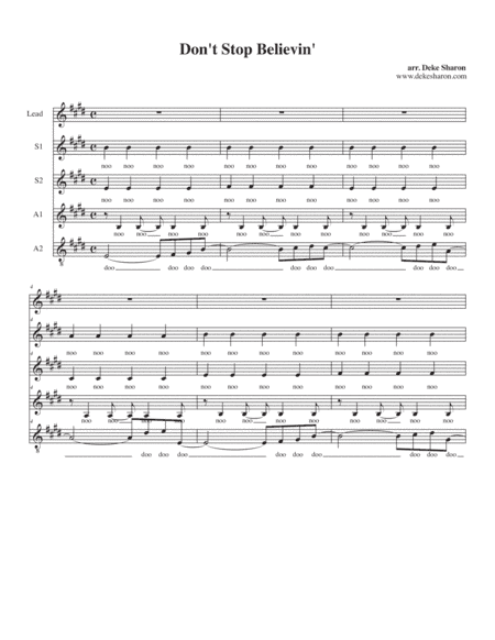 Don't Stop Believin' (arr. Deke Sharon)
