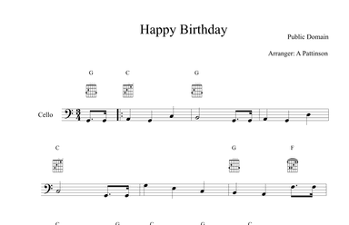 Happy Birthday (arr. Andrew Pattinson)
