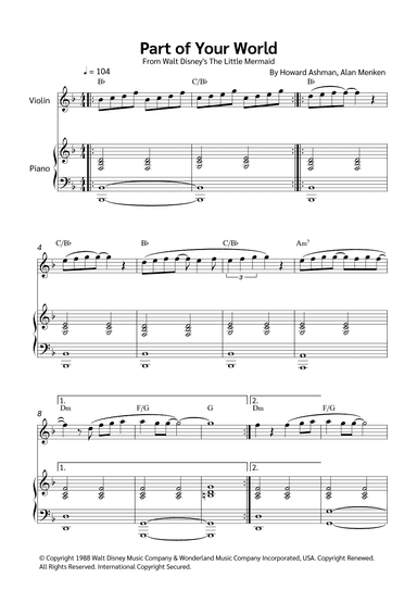 Part Of Your World (arr. Jackson Spindler)