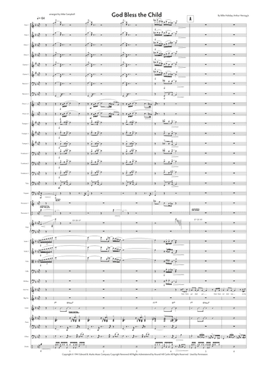 God Bless' The Child (arr. Mike Campbell)