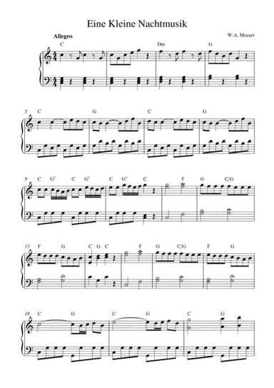 Eine Kleine Nachtmusik (Serenade), K525 (arr. Kaiserin Rebecca)