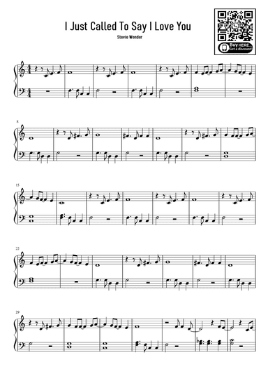 I Just Called To Say I Love You (arr. eduardo)