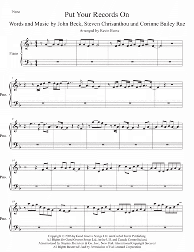 Put Your Records On (arr. Kevin Busse)