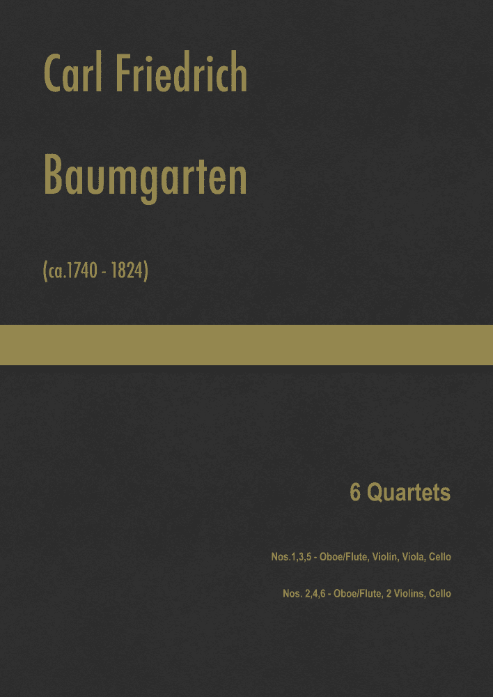 Baumgarten - 6 Quartets, Op.2 (arr. J. G. Cucó Barber)
