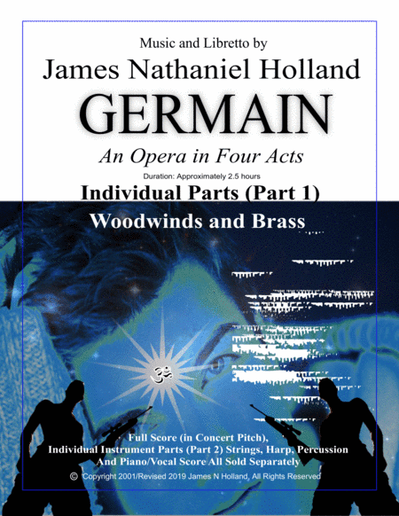 Germain, An Opera in 4 Acts, INSTRUMENT PARTS 1 (WOODWINDS AND BRASS)