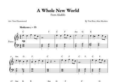 A Whole New World (arr. Tom Drummond)