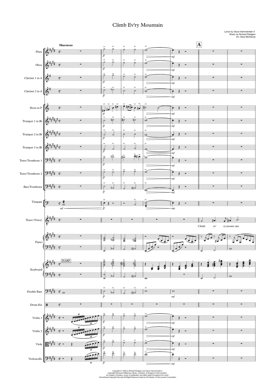 Climb Ev'ry Mountain (arr. Daryl McKenzie)