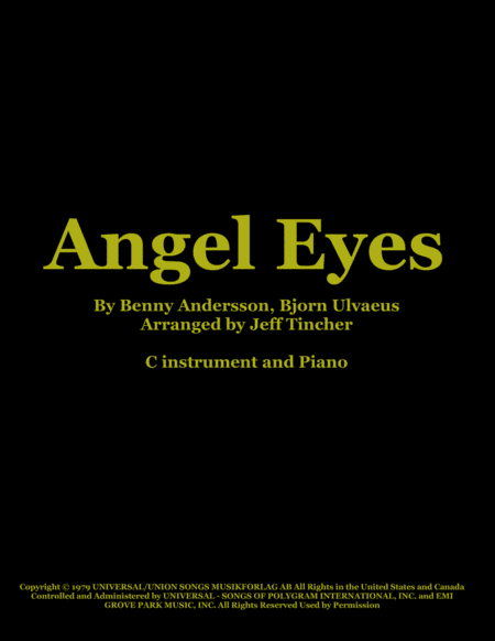Angel Eyes (arr. Jeff Tincher)