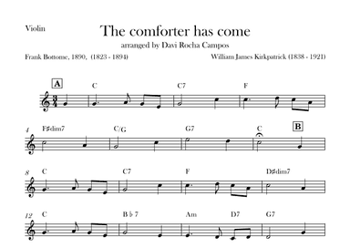 The comforter has come (arr. Davi Rocha Campos)