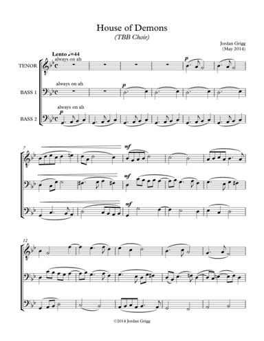 House of Demons (TBB Choir)