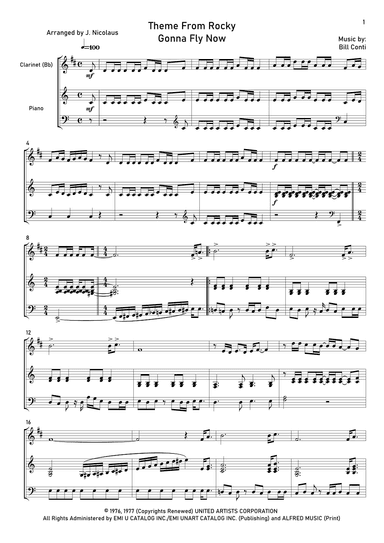 Gonna Fly Now (arr. John Nicolaus)