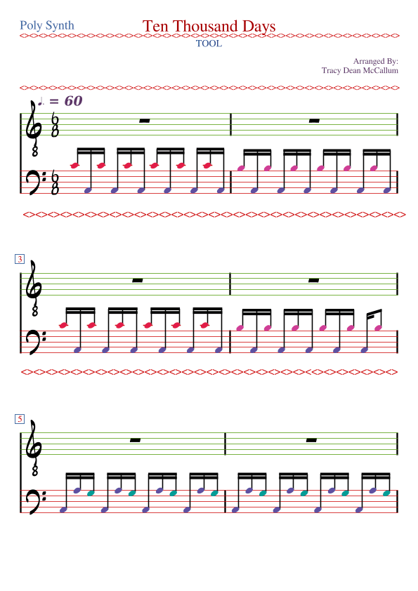 10,000 Days (wings Pt. 2) (arr. Tracy Dean McCallum)
