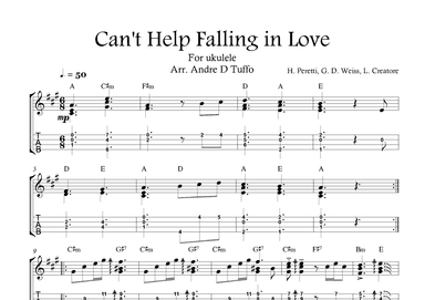 Can't Help Falling In Love (arr. Andre D Tuffo)