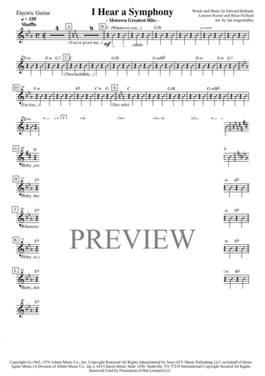 I Hear A Symphony (arr. Jan Angermüller)