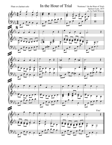 In the Hour of Trial (arr. Faith Winston)