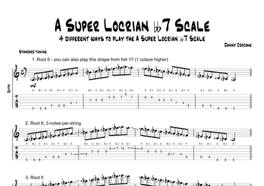 A Super Locrian bb7 Scale (4 Ways to Play)