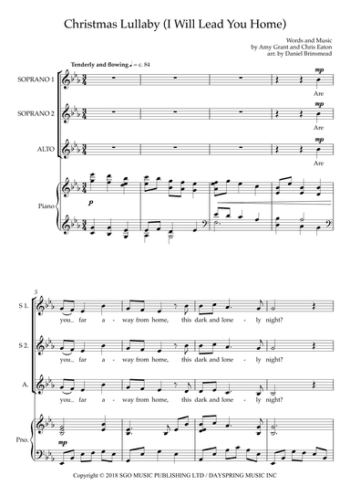 A Christmas Lullaby (arr. Daniel Brinsmead)