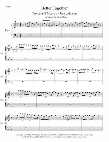 Better Together (arr. Kevin Busse)