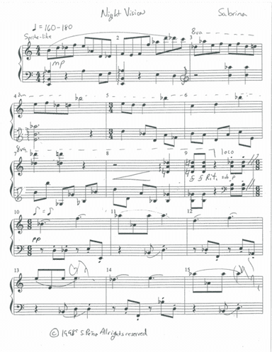 Night Vision for Violin and Piano