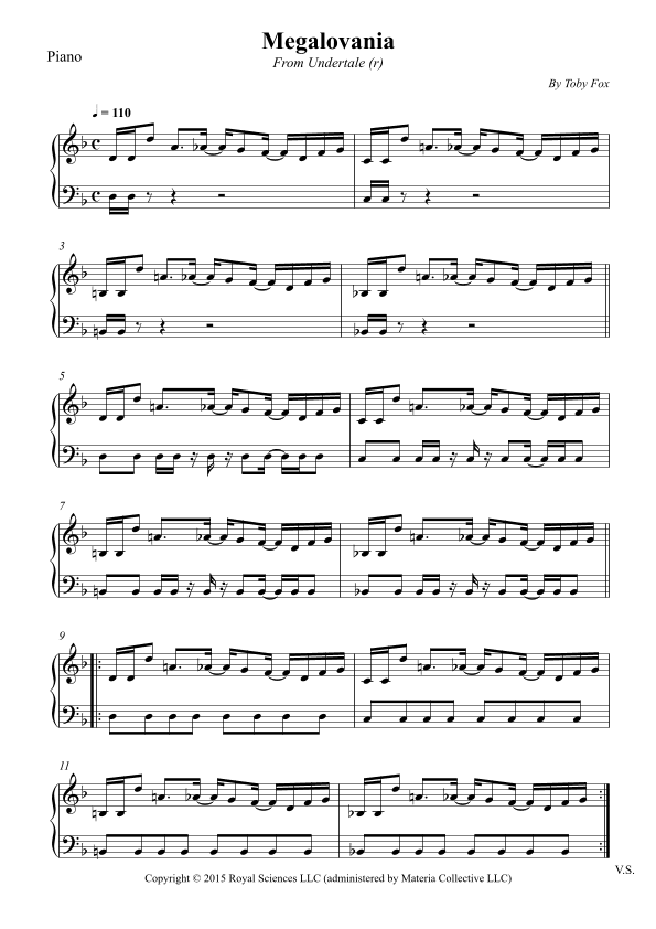 Megalovania (arr. Wesley S. SIlva)