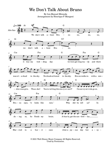 We Don't Talk About Bruno (arr. Henrique F Mangoni)