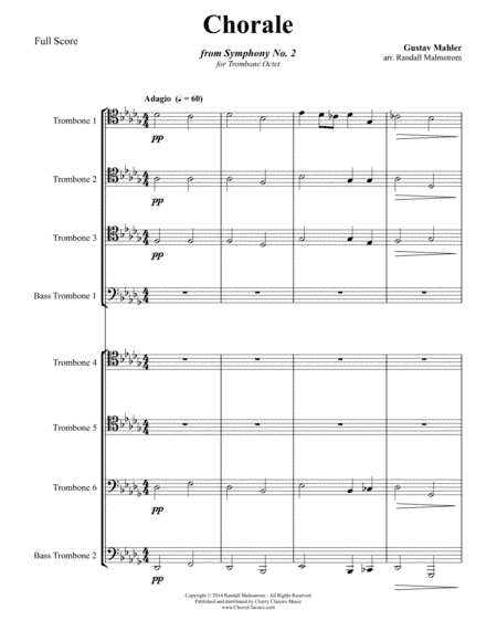 Chorale from Symphony No. 2 for Low Brass Ensemble (arr. Randall Malmstrom)