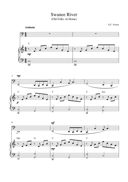 Swanee River (Old Folks at Home) (arr. Kaiserin Rebecca)