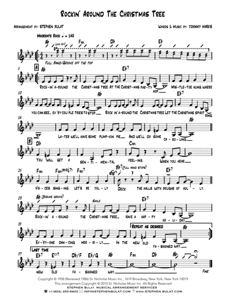Rockin' Around The Christmas Tree (arr. Stephen Bulat)