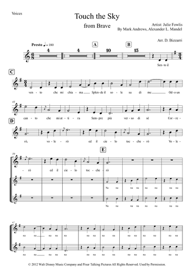 Touch The Sky (arr. Davide Bizzarri)