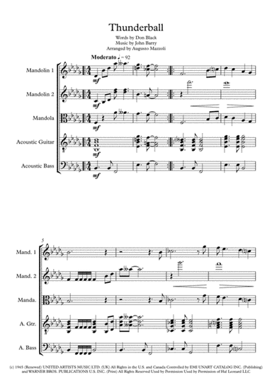 Thunderball (arr. Augusto Mazzoli)